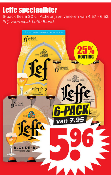 Leffe   speciaalbier folder aanbieding bij  Dirk - details