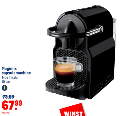 Magimix   nespresso apparaat folder aanbieding bij  Makro - details