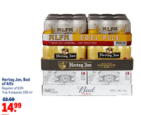 Alfa   blikje bier folder aanbieding bij  Makro - details