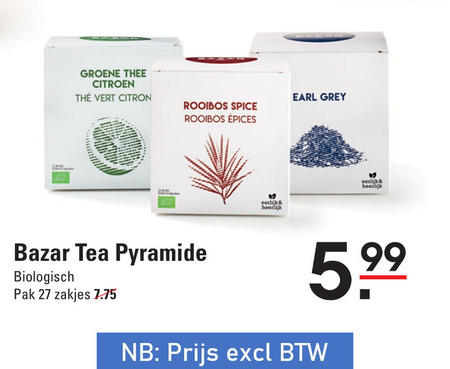 Bazar   thee folder aanbieding bij  Sligro - details