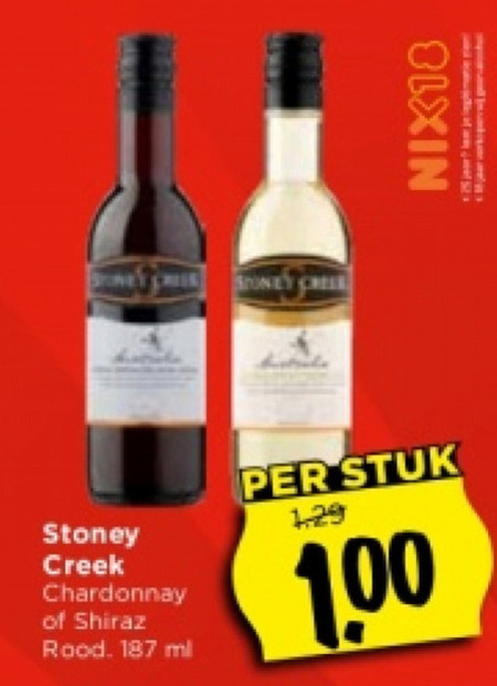 Stoney Creek   witte wijn, rode wijn folder aanbieding bij  Vomar - details