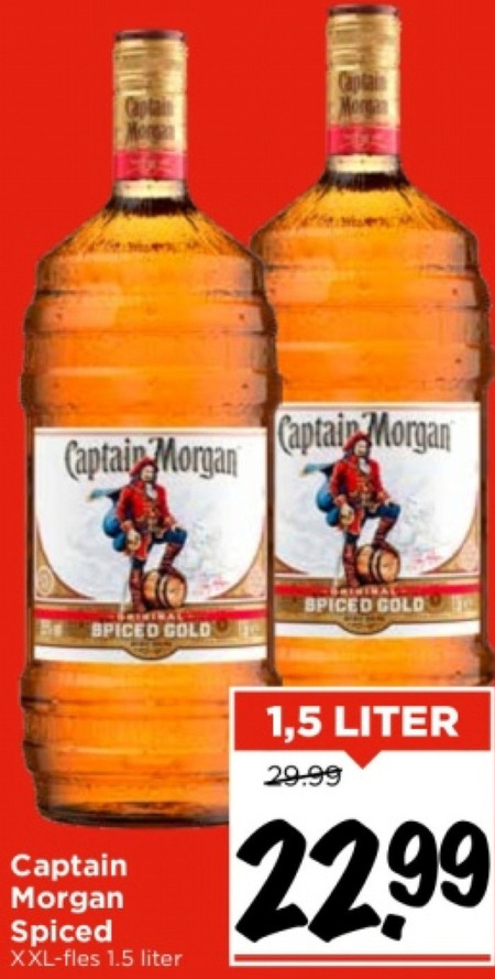 Captain Morgan   rum folder aanbieding bij  Vomar - details