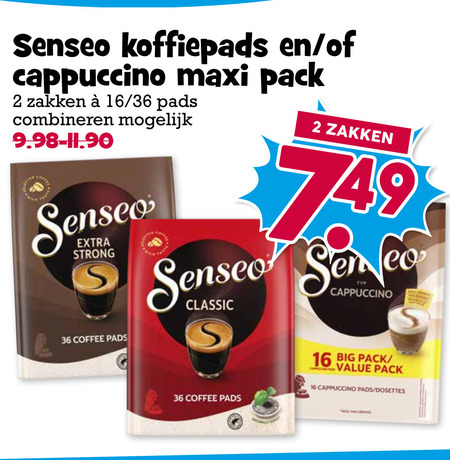 Douwe Egberts Senseo   koffiepad folder aanbieding bij  Boons Markt - details