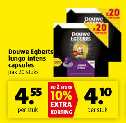 Douwe Egberts   koffiecups folder aanbieding bij  Boni - details