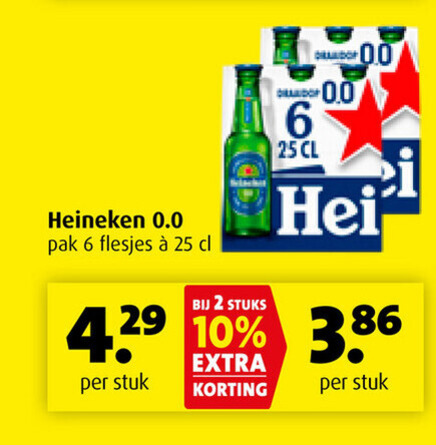 Heineken   alcoholvrij bier folder aanbieding bij  Boni - details