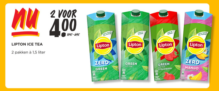 Lipton   ice tea folder aanbieding bij  Jumbo - details