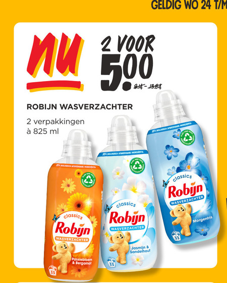 Robijn   wasverzachter folder aanbieding bij  Jumbo - details