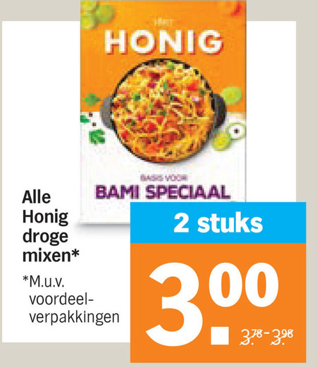 Honig   maaltijdmix folder aanbieding bij  Albert Heijn - details