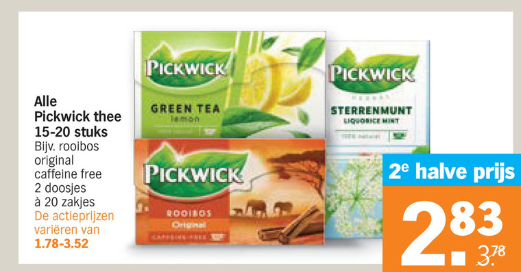 Pickwick   thee folder aanbieding bij  Albert Heijn - details