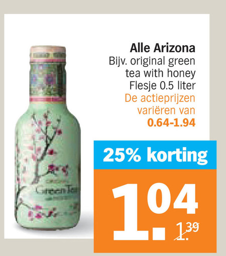 Arizona   ice tea folder aanbieding bij  Albert Heijn - details