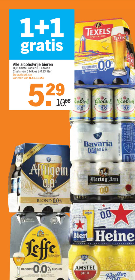 Heineken   alcoholvrij bier, krat bier folder aanbieding bij  Albert Heijn - details