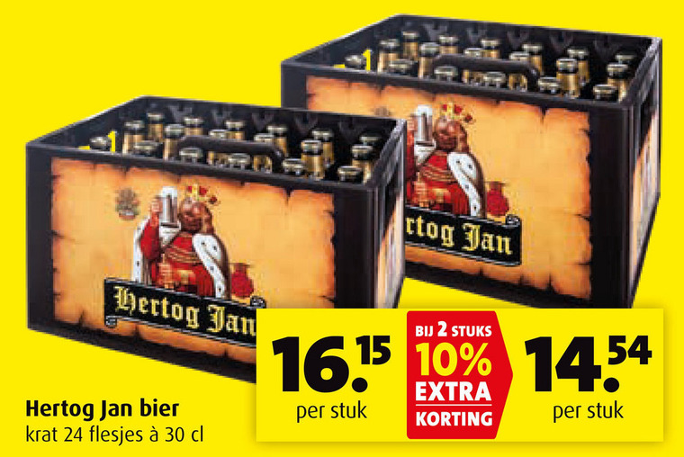 Hertog Jan   krat bier folder aanbieding bij  Boni - details