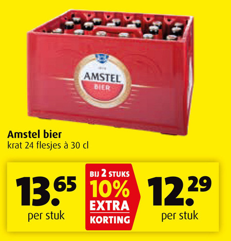 Amstel   krat bier folder aanbieding bij  Boni - details