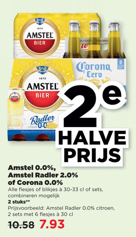 Corona   alcoholvrij bier folder aanbieding bij  Plus - details