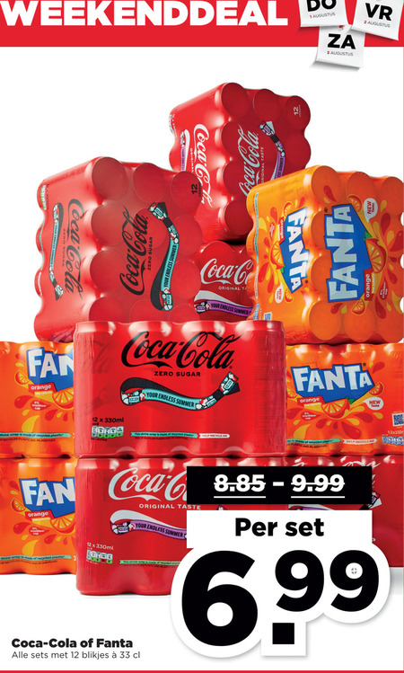 Fanta   cola, frisdrank folder aanbieding bij  Plus - details