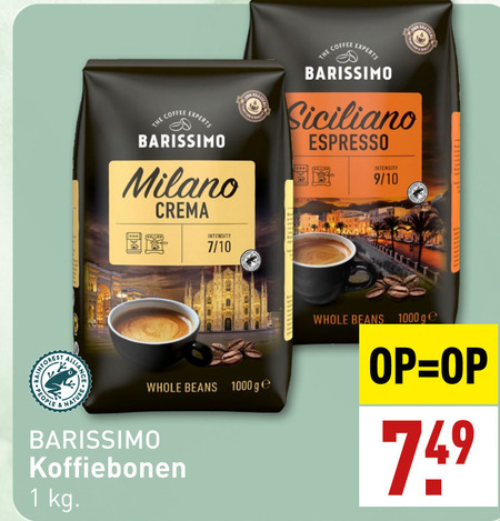 Barissimo   koffiebonen folder aanbieding bij  Aldi - details