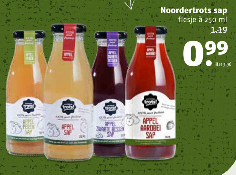 Noordertrots   fruitdrank folder aanbieding bij  Poiesz - details