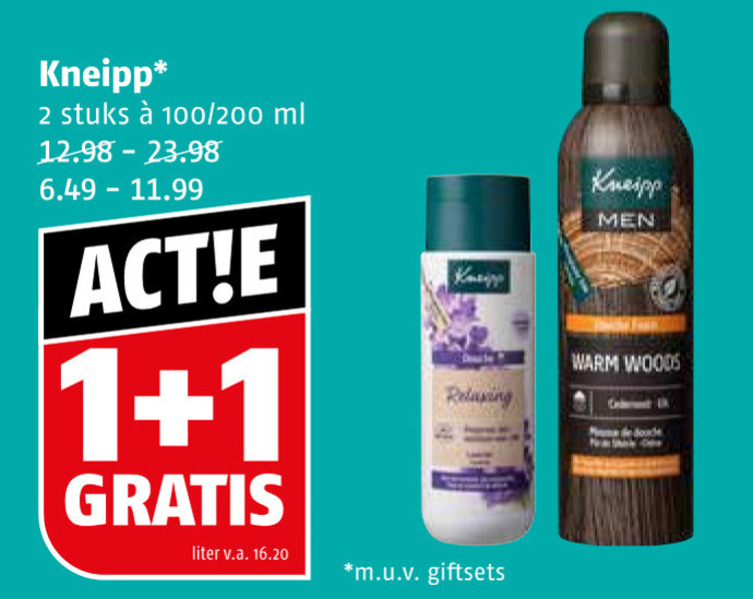 Kneipp   douchegel folder aanbieding bij  Poiesz - details