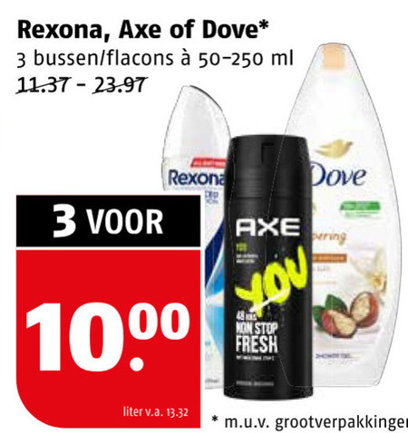 Axe   douchegel, deodorant folder aanbieding bij  Poiesz - details