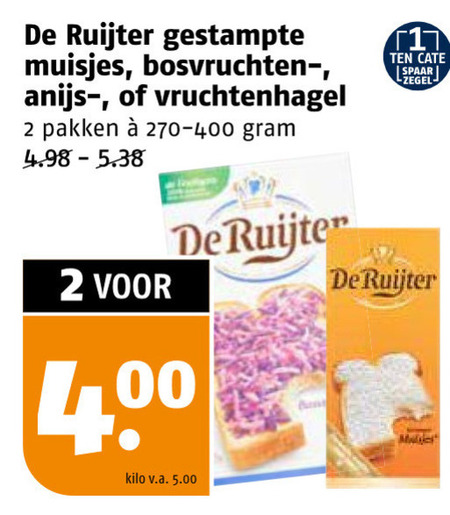 De Ruijter   hagelslag folder aanbieding bij  Poiesz - details