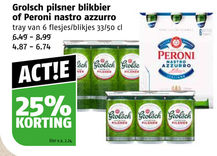 Peroni   blikje bier, speciaalbier folder aanbieding bij  Poiesz - details