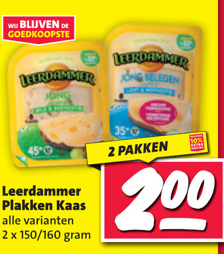 Leerdammer   kaasplakken folder aanbieding bij  Nettorama - details