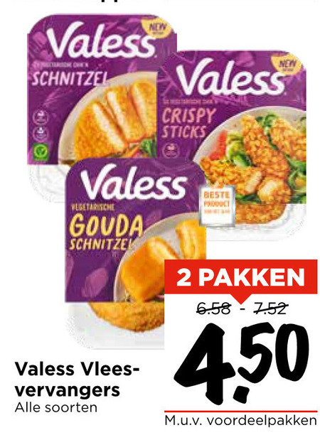 Valess   vegetarisch folder aanbieding bij  Vomar - details