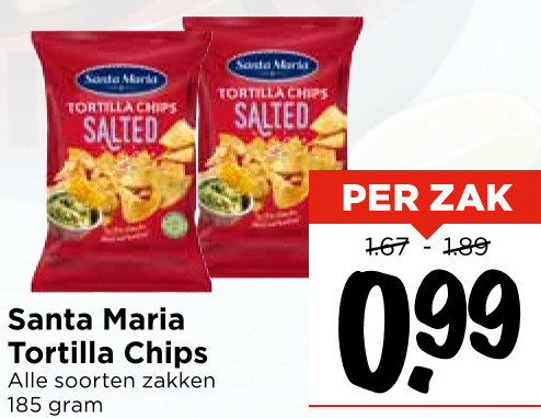 Santa Maria   chips folder aanbieding bij  Vomar - details