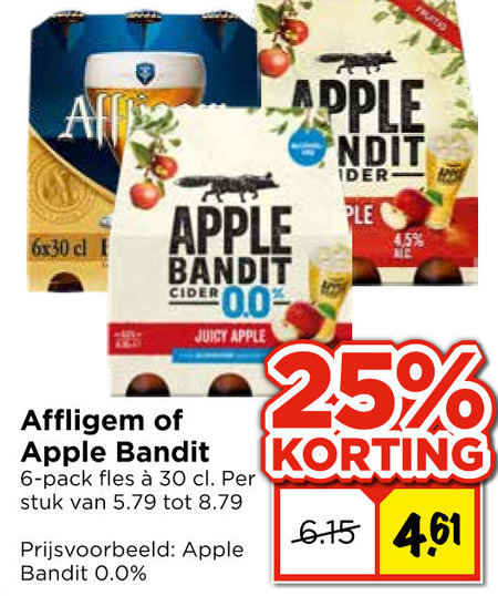 Affligem   speciaalbier, appelcider folder aanbieding bij  Vomar - details