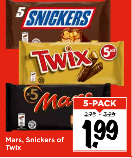 Mars   chocoladereep folder aanbieding bij  Vomar - details