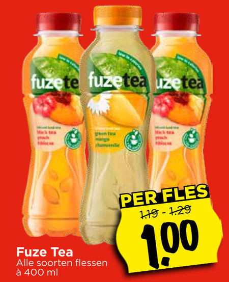 Fuze Tea   ice tea folder aanbieding bij  Vomar - details