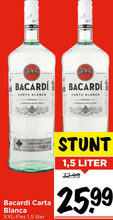 Bacardi   rum folder aanbieding bij  Vomar - details