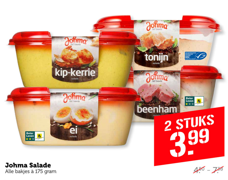 Johma   salade folder aanbieding bij  Coop - details