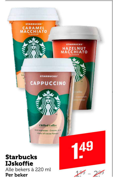 Starbucks   ijskoffie folder aanbieding bij  Coop - details