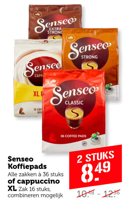 Douwe Egberts Senseo   koffiepad folder aanbieding bij  Coop - details