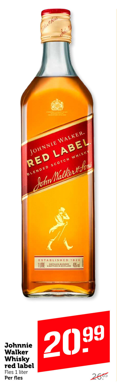 Johnnie Walker   whisky folder aanbieding bij  Coop - details