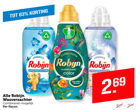 Robijn   wasverzachter folder aanbieding bij  Coop - details