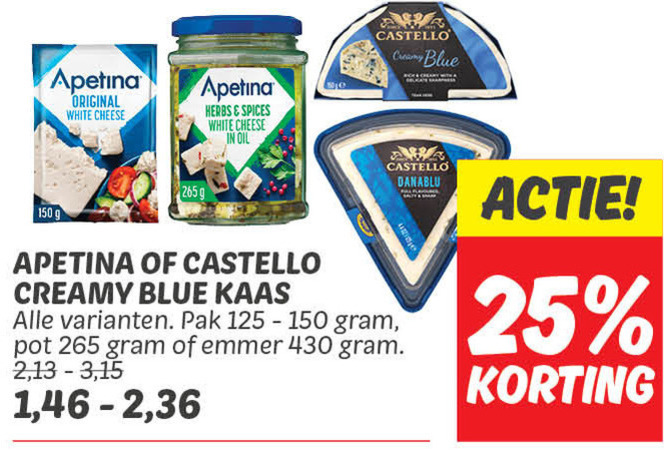 Castello   blauwe kaas folder aanbieding bij  Dekamarkt - details