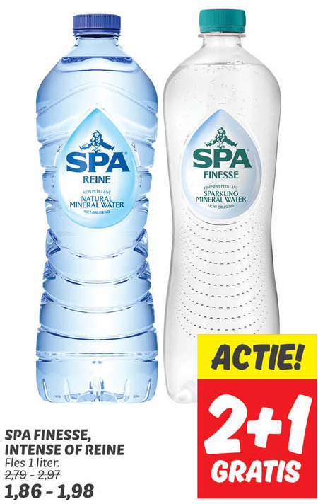 Spa   mineraalwater folder aanbieding bij  Dekamarkt - details