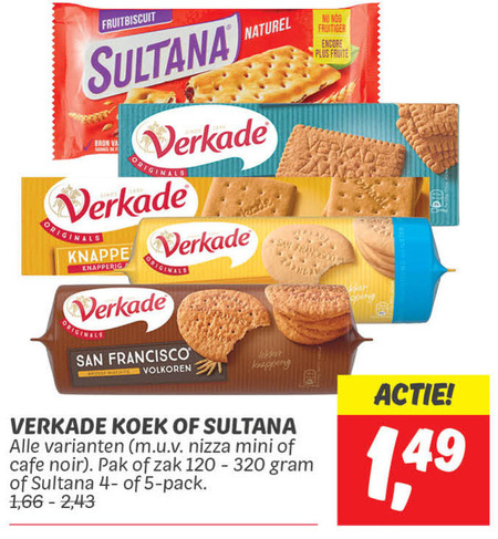 Verkade   biscuits folder aanbieding bij  Dekamarkt - details