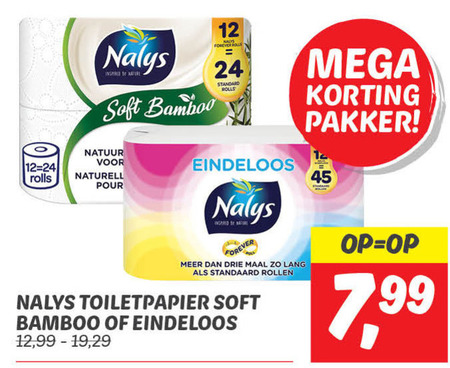 Nalys   toiletpapier folder aanbieding bij  Dekamarkt - details