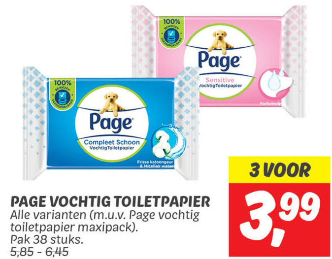 Page   vochtig toiletpapier folder aanbieding bij  Dekamarkt - details