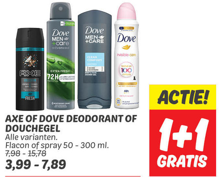 Dove   douchegel, deodorant folder aanbieding bij  Dekamarkt - details