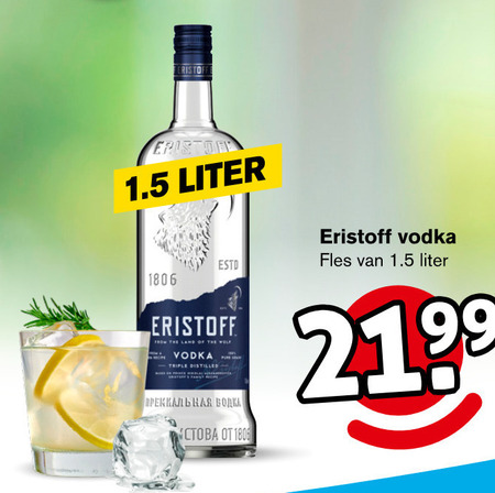 Eristoff   wodka folder aanbieding bij  Hoogvliet - details