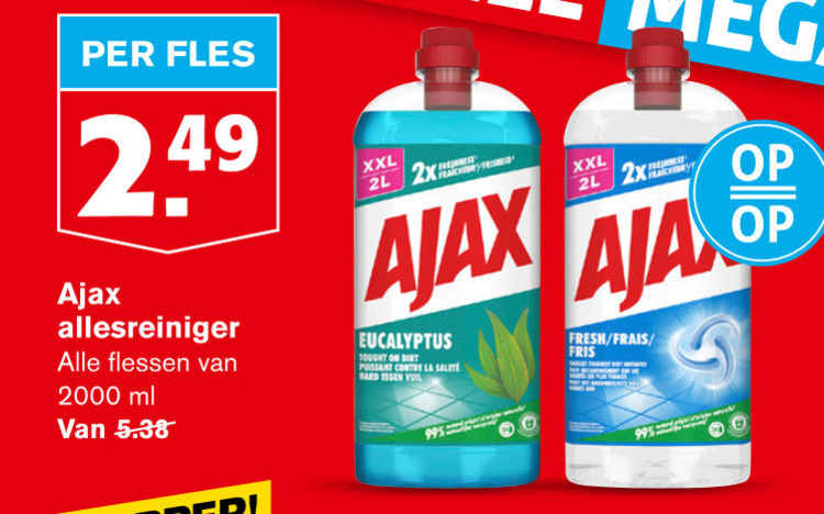 Ajax   allesreiniger folder aanbieding bij  Hoogvliet - details