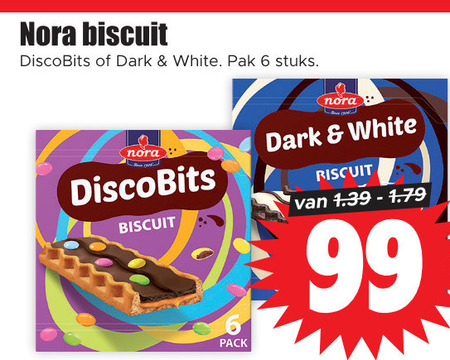 Nora   biscuits folder aanbieding bij  Dirk - details