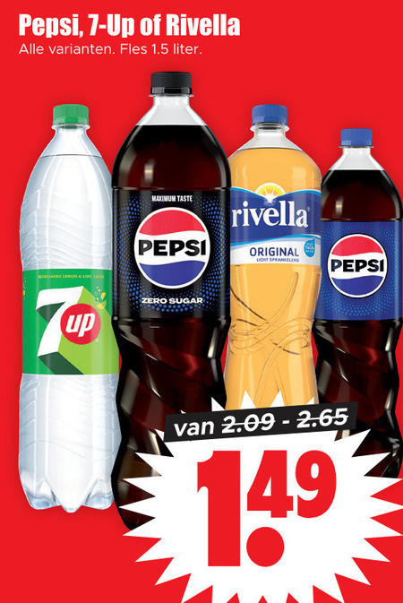 7-Up   cola, frisdrank folder aanbieding bij  Dirk - details