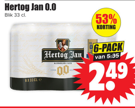 Hertog Jan   alcoholvrij bier folder aanbieding bij  Dirk - details