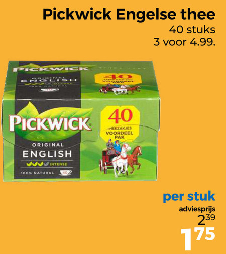 Pickwick   thee folder aanbieding bij  Trekpleister - details