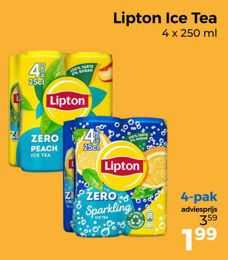 Lipton   ice tea folder aanbieding bij  Trekpleister - details